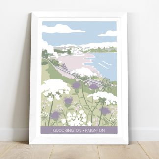 Illustration of Goodrington in paignton, south devon