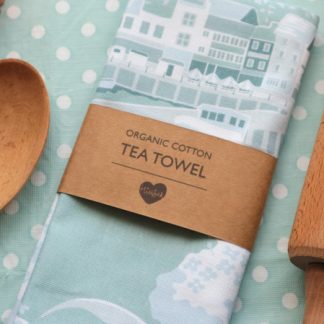 Brixham tea towel