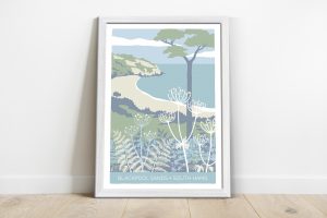 Illustration of Blackpool sands in the south hams