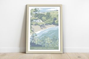 Illustration of Fishcombe cove in Brixham