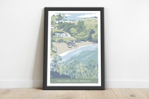 Illustration of Fishcombe cove in Brixham