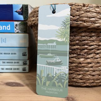bookmark featuring illustration of Paignton Harbour, South Devon
